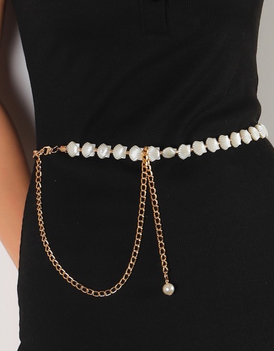 Latest Style Fashion Shell Waist Chain Accessories For Women #792801 $12.56 USD, Wholesale Fashion Belts