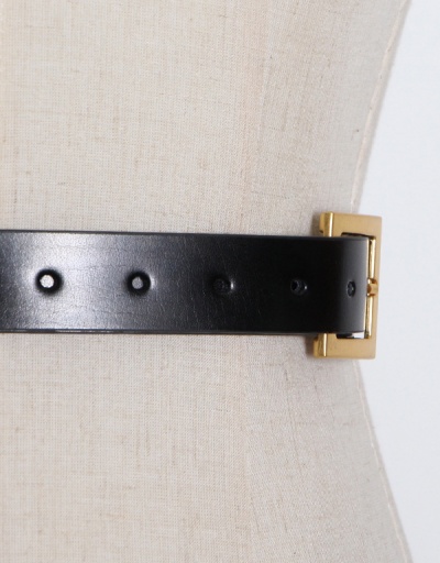 Replica Crazy Chain Patch Black Belt #792807 $44.09 USD for Wholesale