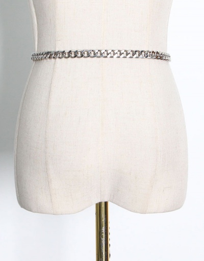 Replica Chic Lack Pendant Thick Chain Belt For Women #792809 $33.60 USD for Wholesale