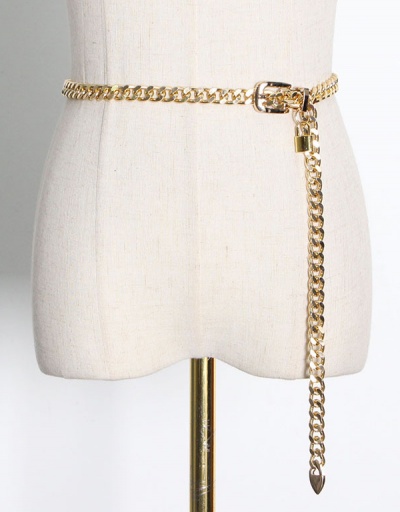 Replica Chic Lack Pendant Thick Chain Belt For Women #792809 $33.60 USD for Wholesale