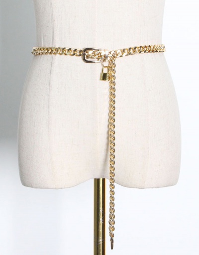 Replica Chic Lack Pendant Thick Chain Belt For Women #792809 $33.60 USD for Wholesale