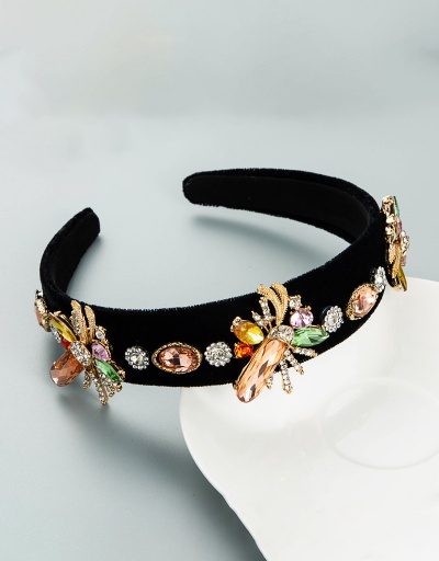 Replica Rhinestone Vintage Wide Hair Hoop For Women #792812 $25.40 USD for Wholesale