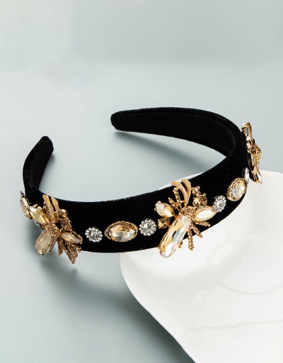 Replica Rhinestone Vintage Wide Hair Hoop For Women #792812 $25.40 USD for Wholesale