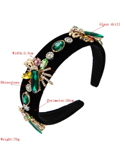 Replica Rhinestone Vintage Wide Hair Hoop For Women #792812 $25.40 USD for Wholesale