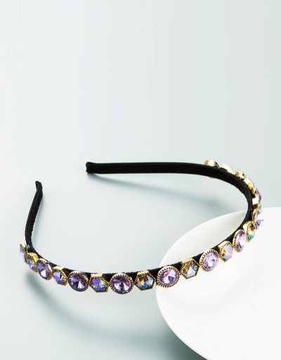 Replica Vintage Geometry Bonzer Rhinestone Hair Hoop For Women #792817 $20.44 USD for Wholesale