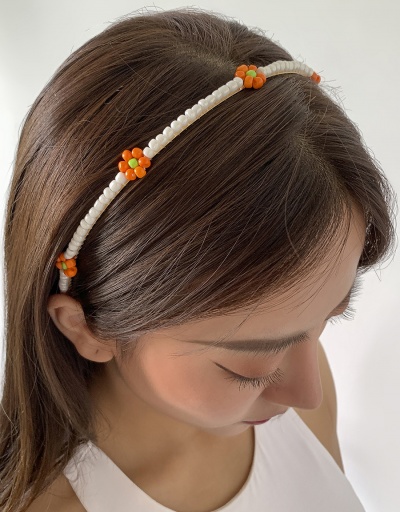 Replica Simple Countryside Colorful Beaded Hair Hoop For Women #792820 $9.80 USD for Wholesale