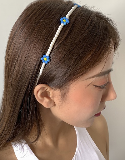 Replica Simple Countryside Colorful Beaded Hair Hoop For Women #792820 $9.80 USD for Wholesale