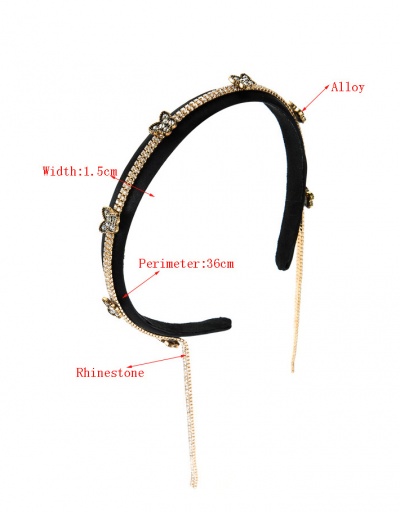 Replica Easy Match Butterfly Rhinestone Simple Hair Hoop For Women #792821 $17.50 USD for Wholesale