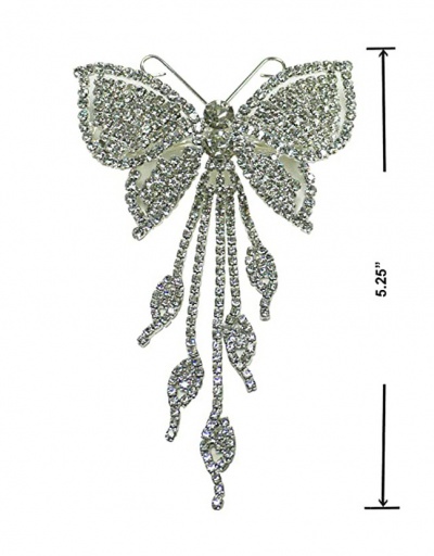 Replica Attractive Butterfly Rhinestone Bridal Hair Pin For Women #792822 $25.19 USD for Wholesale