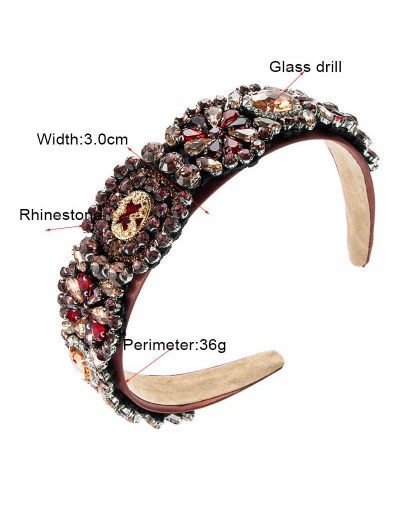 Replica Gorgeous Characteristic Full Rhinestone Prom Hair Hoop For Women #792833 $23.40 USD for Wholesale