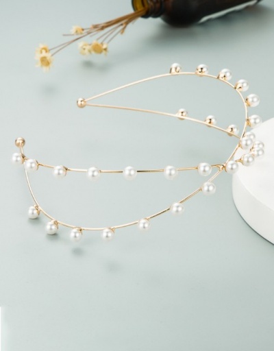 Replica Sweet Plain Design Faux-Pearl Hair Hoop For Women #792846 $5.40 USD for Wholesale