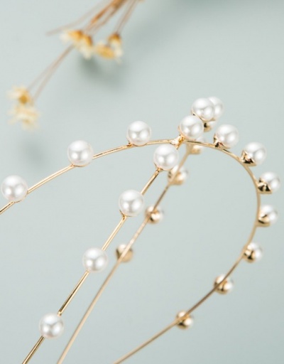 Replica Sweet Plain Design Faux-Pearl Hair Hoop For Women #792846 $5.40 USD for Wholesale