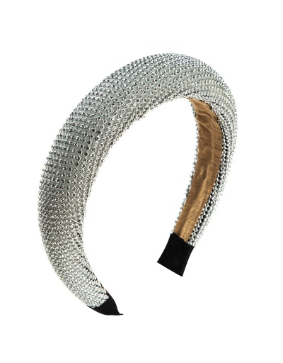 Replica Twinkling Rhinestone Easy Matching Female Wide Headband For Women #792847 $16.90 USD for Wholesale