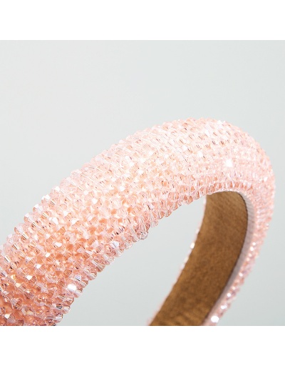 Replica Small Beaded Solid Color Wide Hair Band For Women #792848 $15.76 USD for Wholesale