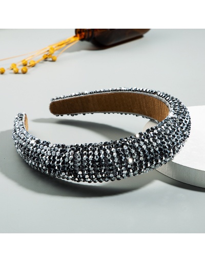 Replica Small Beaded Solid Color Wide Hair Band For Women #792848 $15.76 USD for Wholesale