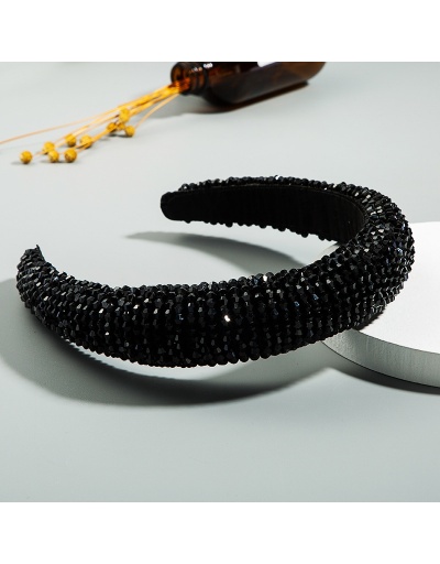 Replica Small Beaded Solid Color Wide Hair Band For Women #792848 $15.76 USD for Wholesale