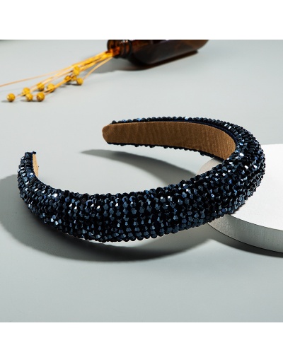 Replica Small Beaded Solid Color Wide Hair Band For Women #792848 $15.76 USD for Wholesale