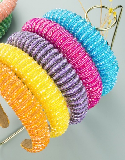 Vintage Sponge Simple Wide Edge Hair Hoop For Women #792855 $11.53 USD, Wholesale Fashion Hair Accessories