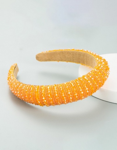 Replica Vintage Sponge Simple Wide Edge Hair Hoop For Women #792855 $11.53 USD for Wholesale