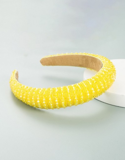 Replica Vintage Sponge Simple Wide Edge Hair Hoop For Women #792855 $11.53 USD for Wholesale