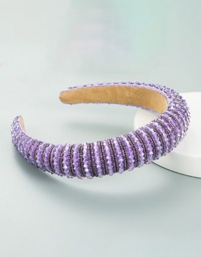 Replica Vintage Sponge Simple Wide Edge Hair Hoop For Women #792855 $11.53 USD for Wholesale