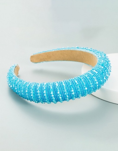 Replica Vintage Sponge Simple Wide Edge Hair Hoop For Women #792855 $11.53 USD for Wholesale