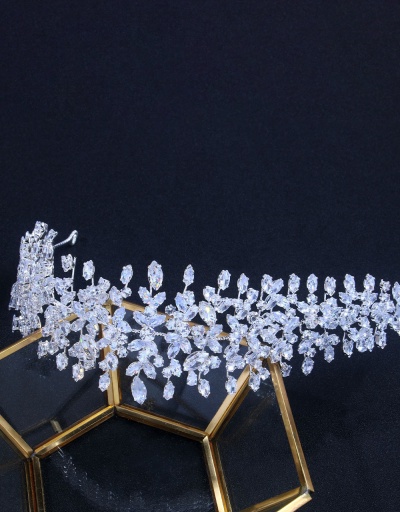 Replica Fashion Luxury Full Zircon Wedding Party Hair Accessories For Women #792859 $131.68 USD for Wholesale