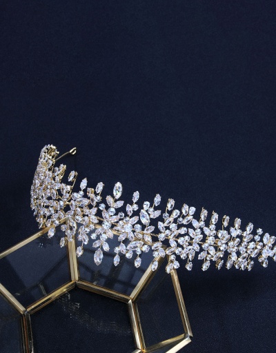 Replica Fashion Luxury Full Zircon Wedding Party Hair Accessories For Women #792859 $131.68 USD for Wholesale