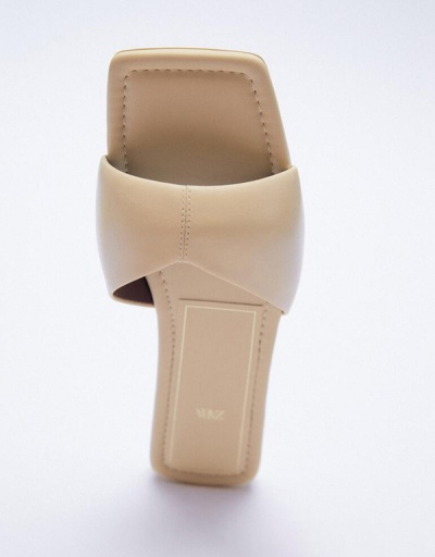 Replica New Square Toe Slippers For Women #792884 $47.08 USD for Wholesale