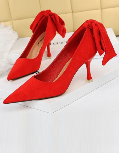 Replica Fashion Elegant Party Solid Slip On Heels For Women #792894 $56.00 USD for Wholesale