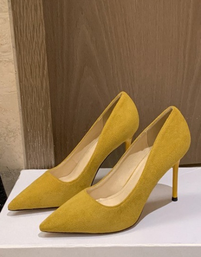 Replica New Solid Point Toe High Heels For Women #792902 $57.50 USD for Wholesale