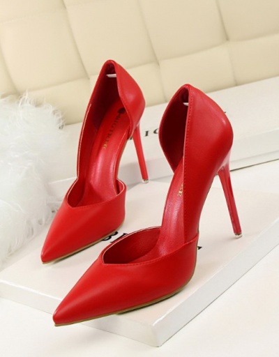 Replica Simple Solid Pointed Toe Ladies Pumps Shoes For Women #792911 $49.48 USD for Wholesale