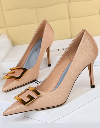 Replica Korean Style Fashion Evening Slip On Heel For Ladies For Women #792912 $59.72 USD for Wholesale