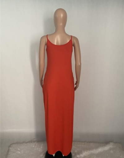 Replica Casual V Neck Camisole Maxi Dress V Neck Sleeveless For Women #792930 $21.68 USD for Wholesale