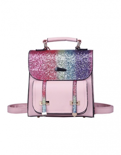 Trendy Shiny Hasp Small Backpack For Women #792965 $34.21 USD, Wholesale Fashion Backpacks