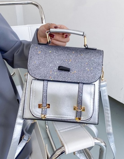 Replica Trendy Shiny Hasp Small Backpack For Women #792965 $34.21 USD for Wholesale