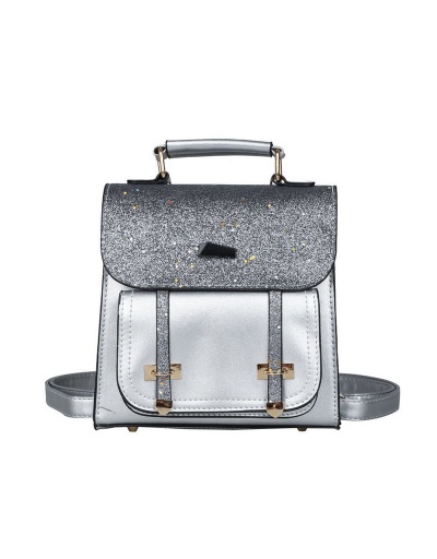 Replica Trendy Shiny Hasp Small Backpack For Women #792965 $34.21 USD for Wholesale