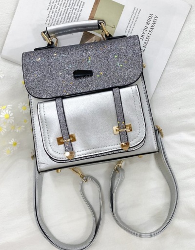 Replica Trendy Shiny Hasp Small Backpack For Women #792965 $34.21 USD for Wholesale