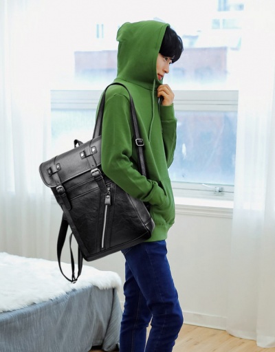 Replica Vintage Travel Hasp Zipper Men Backpack For Men #792967 $36.40 USD for Wholesale