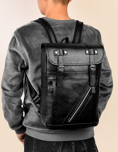 Replica Vintage Travel Hasp Zipper Men Backpack For Men #792967 $36.40 USD for Wholesale