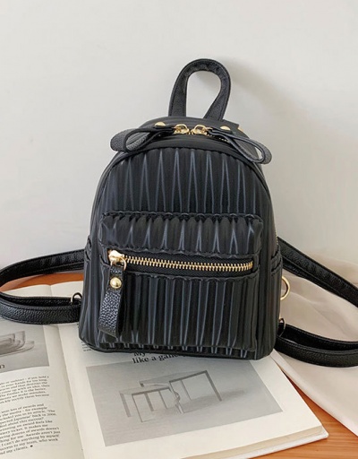 Replica New Arrival Solid Zipper Backpacks For Girls For Women #792969 $36.40 USD for Wholesale