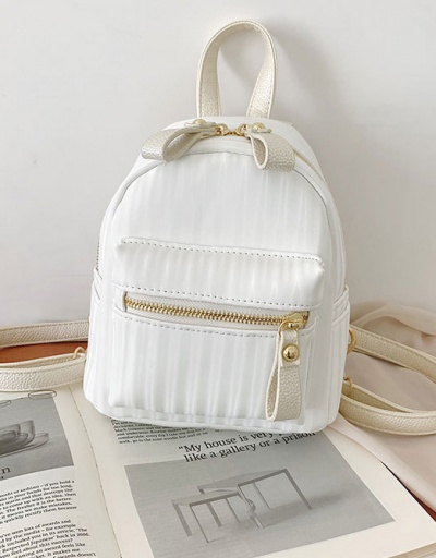 Replica New Arrival Solid Zipper Backpacks For Girls For Women #792969 $36.40 USD for Wholesale