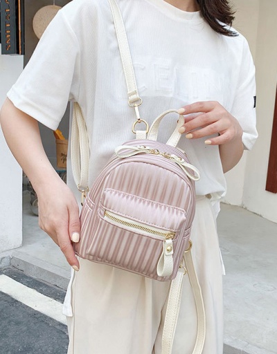 Replica New Arrival Solid Zipper Backpacks For Girls For Women #792969 $36.40 USD for Wholesale