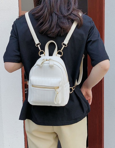 Replica New Arrival Solid Zipper Backpacks For Girls For Women #792969 $36.40 USD for Wholesale