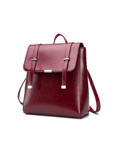 Replica Vintage Leather Travel Preppy Backpack For Women #792973 $40.00 USD for Wholesale