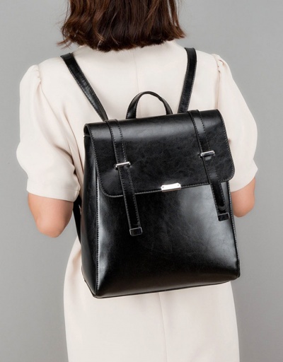 Replica Vintage Leather Travel Preppy Backpack For Women #792973 $40.00 USD for Wholesale