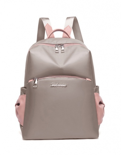 Replica Travel Contrast Color Oxford Bow Backpack For Women #792977 $30.34 USD for Wholesale