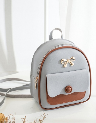 Replica Cute Contrast Color Bow Backpack For Women #792980 $11.40 USD for Wholesale