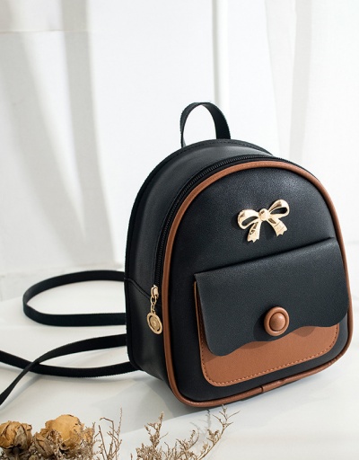 Replica Cute Contrast Color Bow Backpack For Women #792980 $11.40 USD for Wholesale