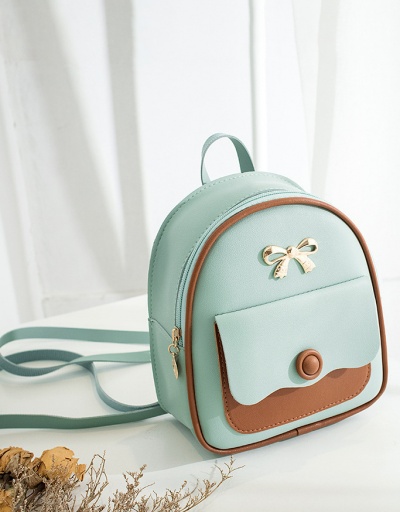 Replica Cute Contrast Color Bow Backpack For Women #792980 $11.40 USD for Wholesale